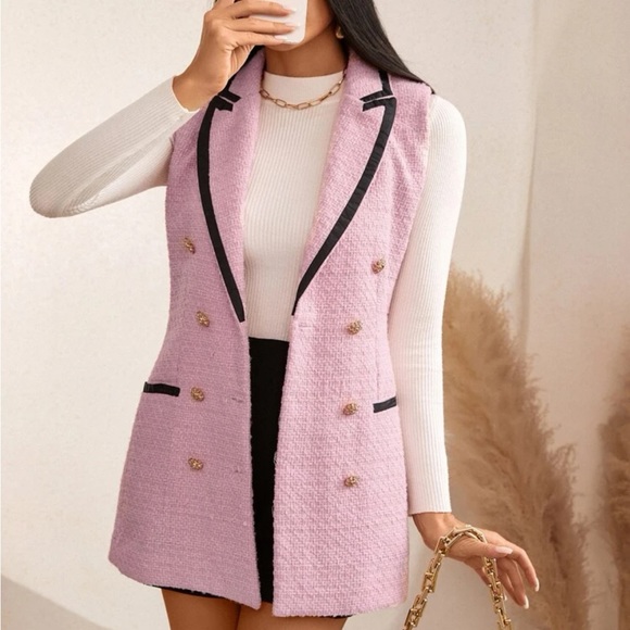 SHEIN Jackets & Blazers - Pink vest